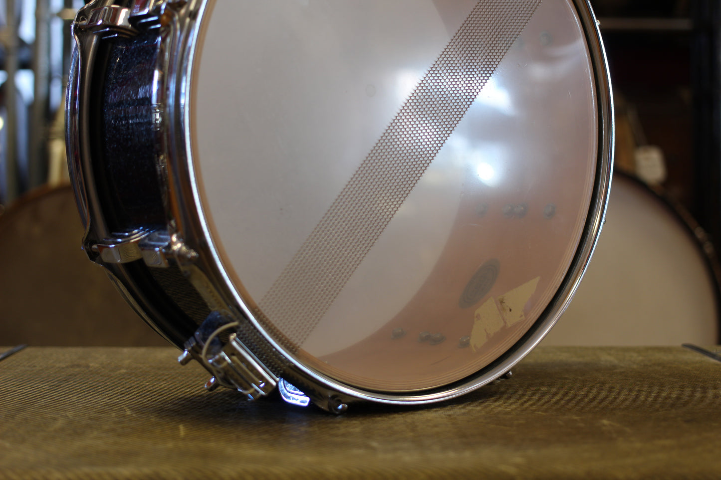 2000's Leedy / Gretsch 5.5"x14" Snare Drum in Black Sparkle