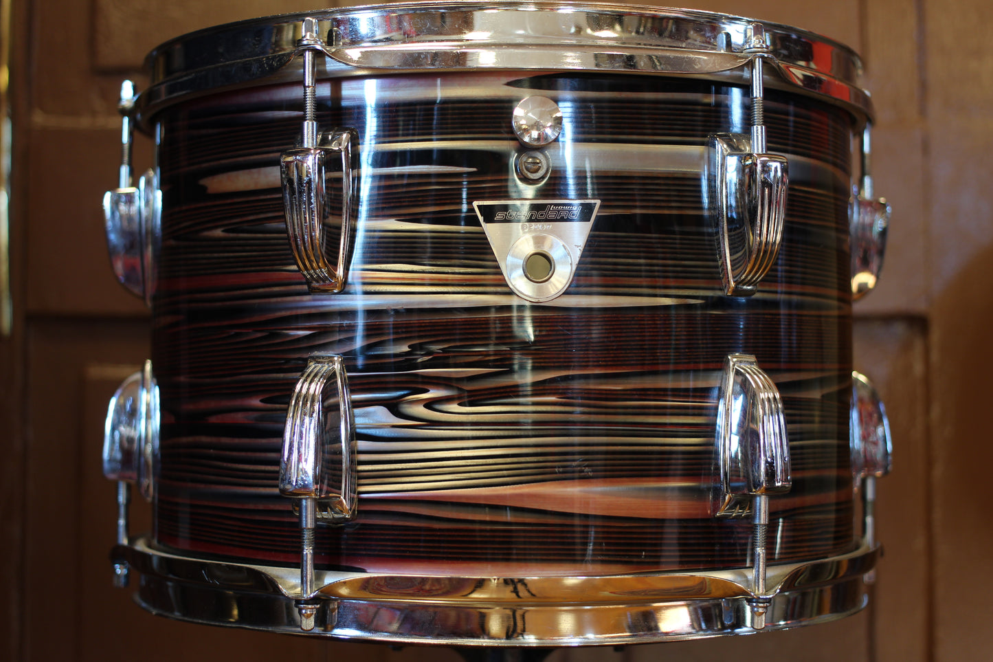1970's Ludwig Standard 'S-330' in Ruby Strata 14x22 16x16 9x13 8x12