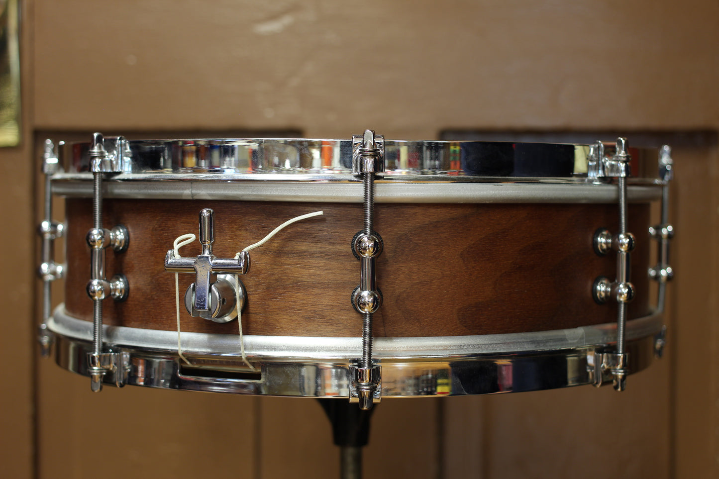 YC Drum Company 4"x14" Snare Drum in Natural Walnut