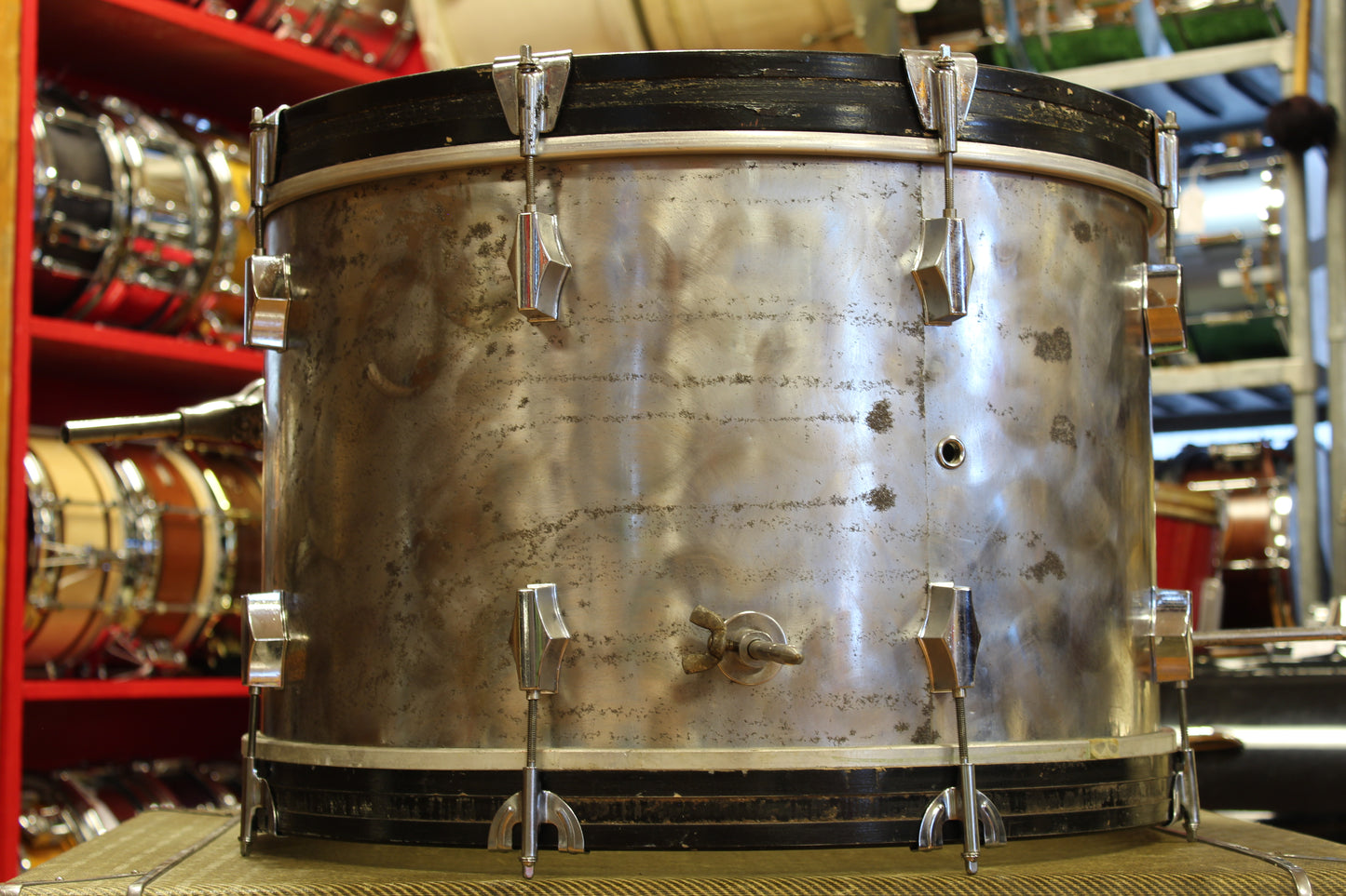1970's Fibes Brushed Chrome over Fiberglass 14x22 16x18 9x13