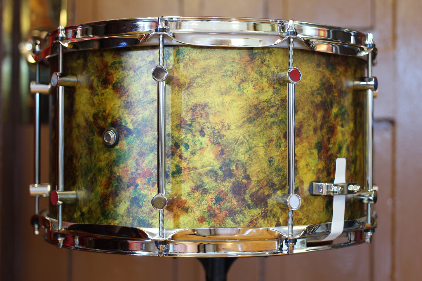 2022 Pork Pie Percussion 8"x14" Copper Snare Drum w/ Alcohol Ink Finish