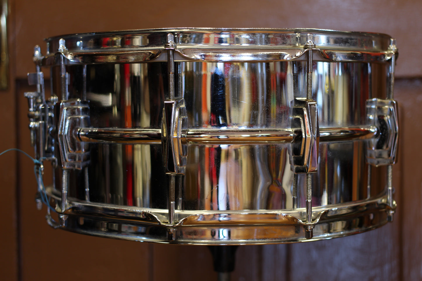 1960 Ludwig Pre-Serial 402 Chrome over Brass 6.5"x14" Snare Drum