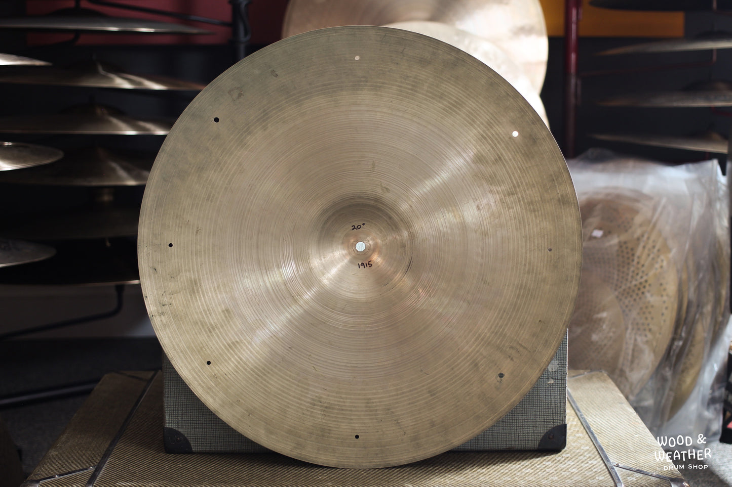 1946-53 A. Zildjian 20" "Trans Stamp" Ride Cymbal 1915g