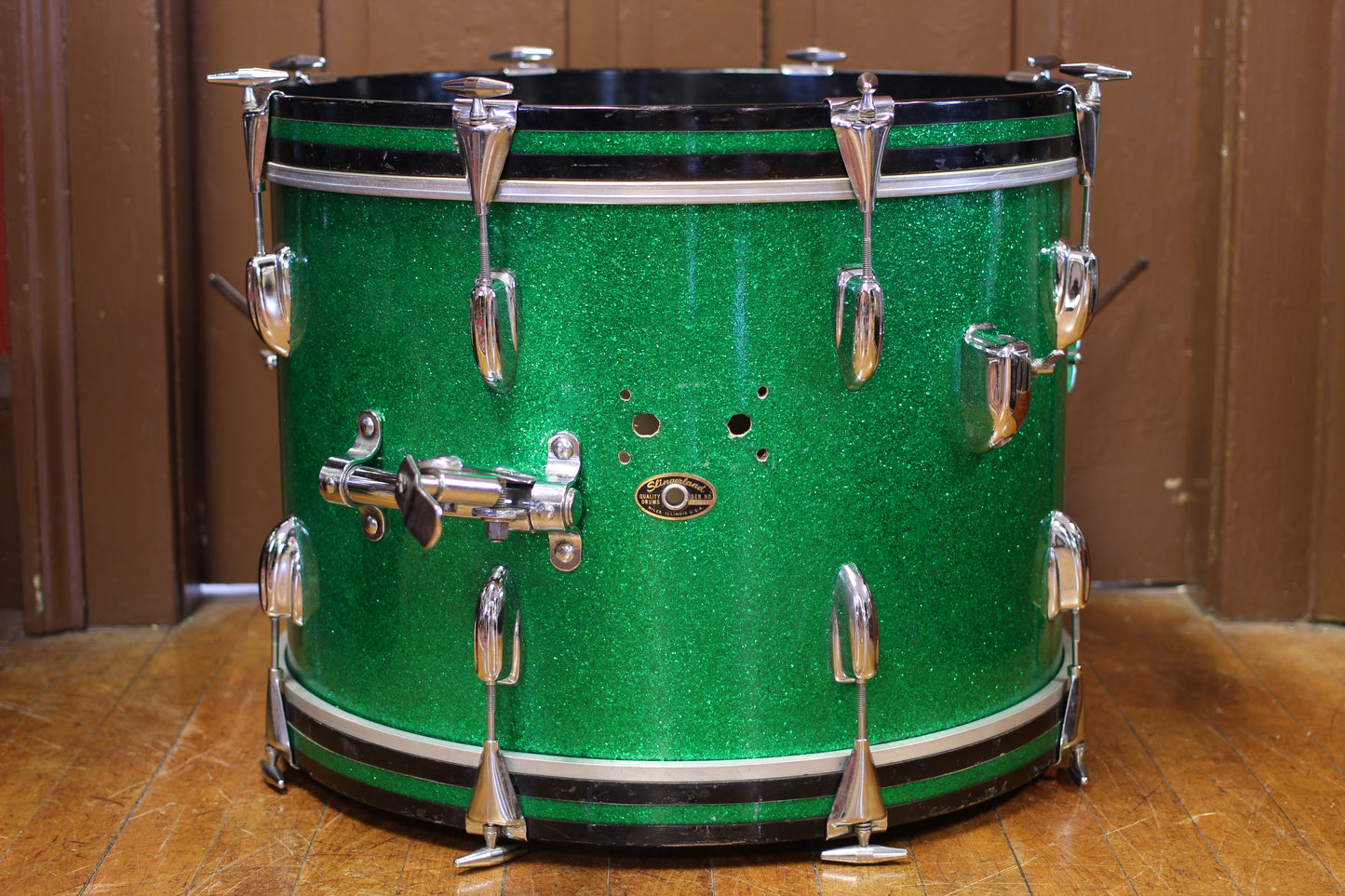 1960's Slingerland 'Gene Krupa Deluxe' in Sparkling Green Pearl 14x20 16x16 9x13