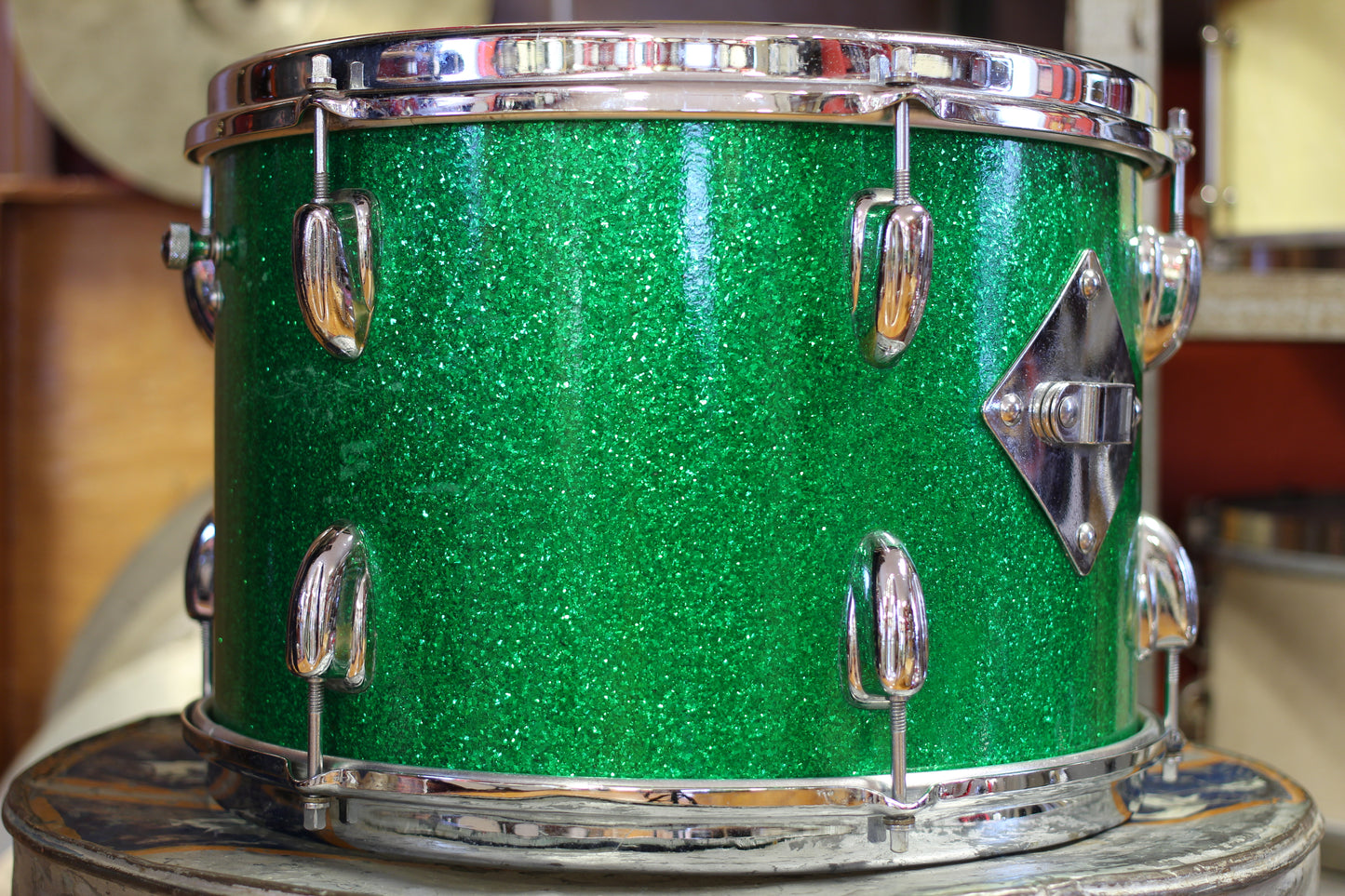 1960's Slingerland 'Gene Krupa Deluxe' in Sparkling Green Pearl 14x20 16x16 9x13