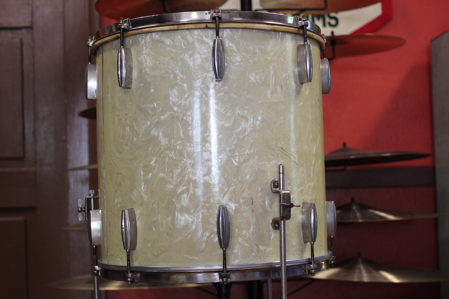 1940's Slingerland Radioking Gene Krupa Deluxe in Marine Pearl 14x26 16x16 9x13