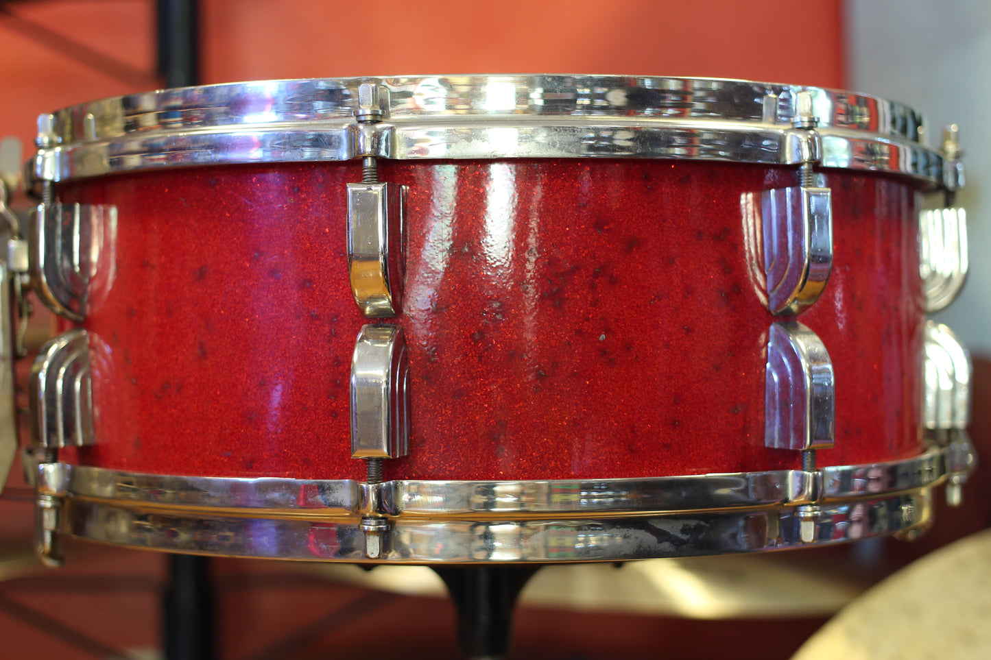 1950 Leedy Broadway 5.5"x14" in Sparkling Red Pearl
