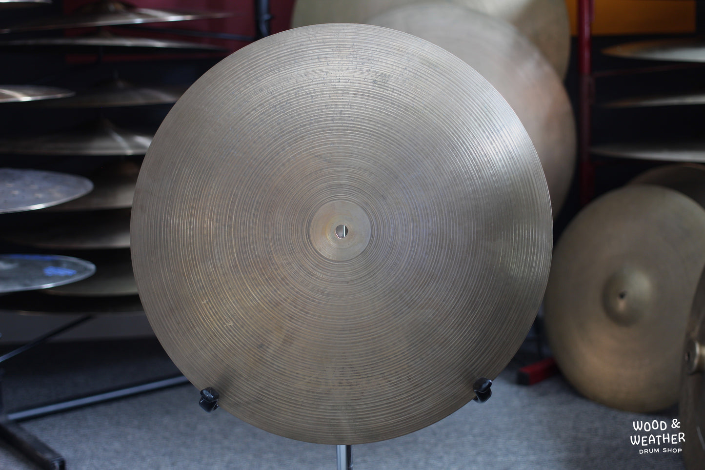 1980s A. Zildjian "CO. Stamp" 18" Flat Ride Cymbal 1990g