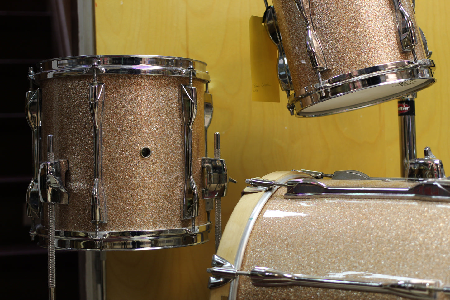 1980's Yamaha Recording Custom Micro-Bop in Champagne Sparkle 8x8 10x10 12x14