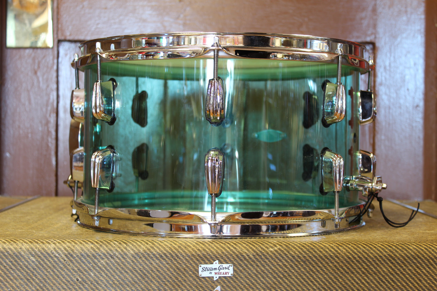 C&C Drum Company 8"x14" Coke Bottle Green Acrylic Snare Drum