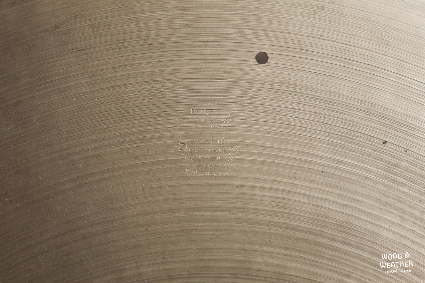 1946-53 A. Zildjian 20" "Trans Stamp" Ride Cymbal 1915g