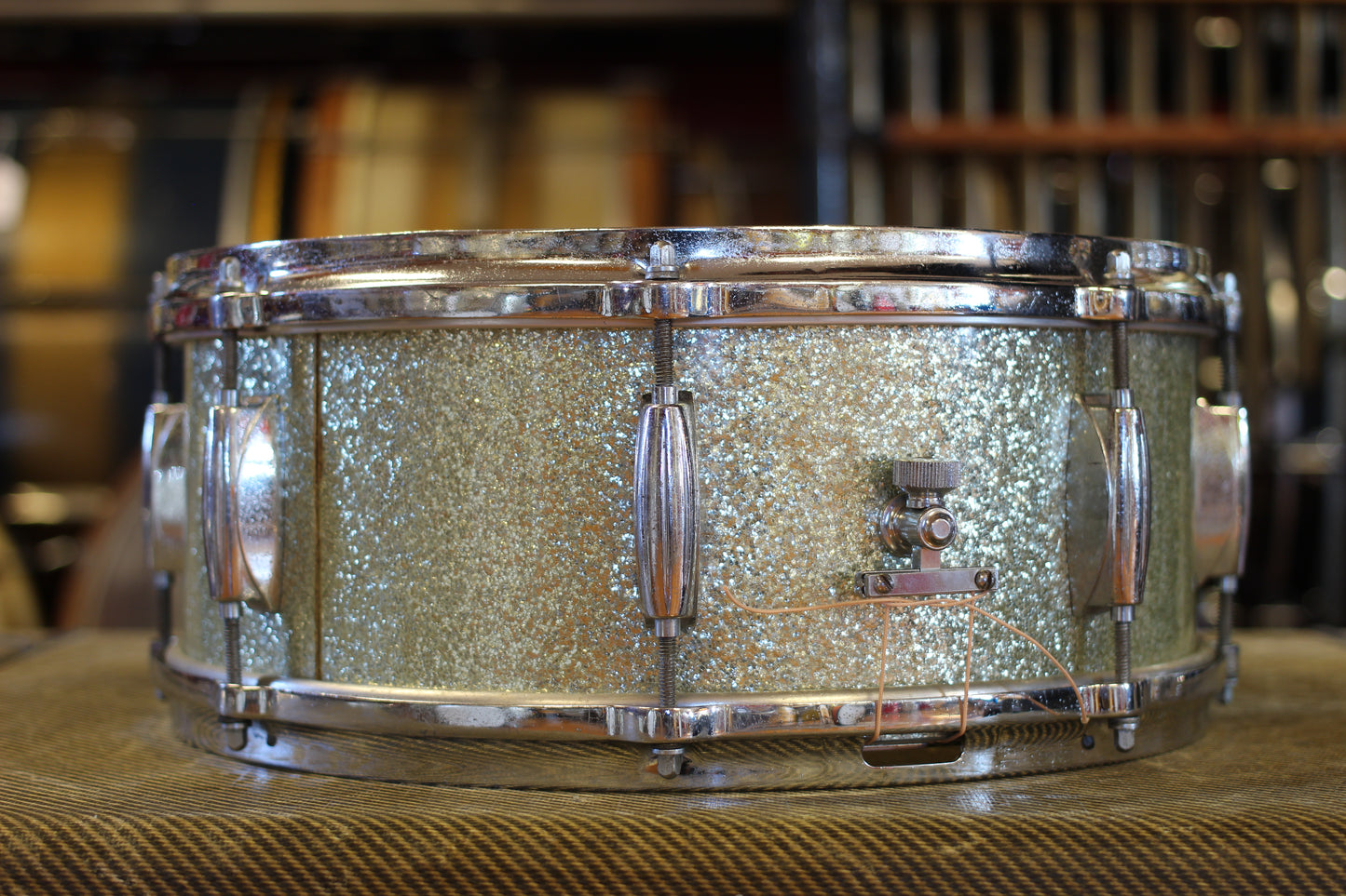 1960's Gretsch 'One Nighter Plus' in Silver Sparkle Pearl 14x22 9x13 5.5x14