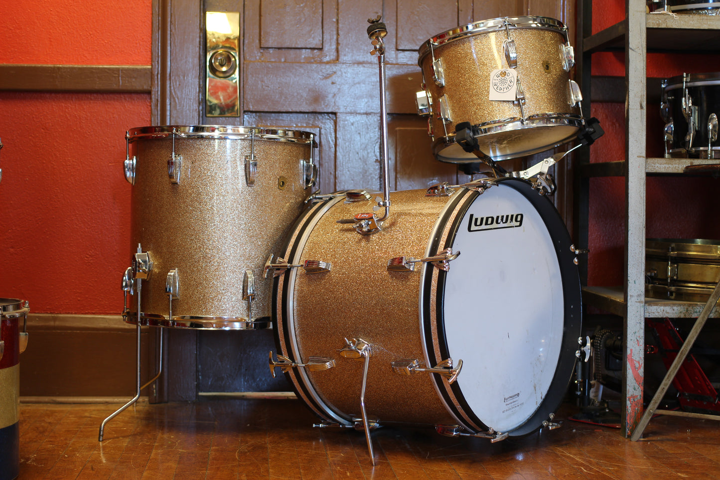 1968 Ludwig 'Superbeat' in Champagne Sparkle 9x13 16x16 14x20