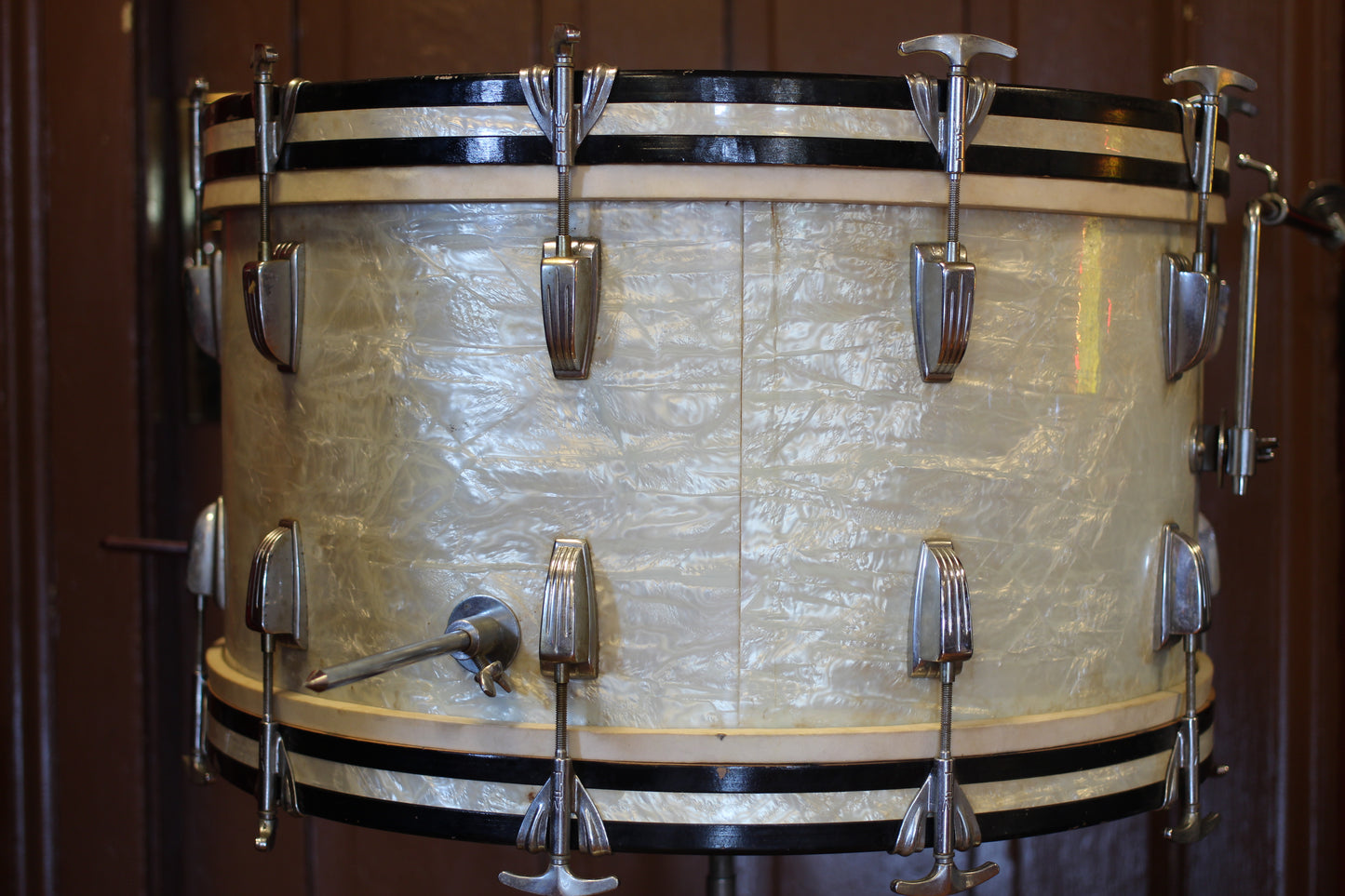 1950's WFL 'New Yorker' in White Marine Pearl 12x22 16x16 9x13