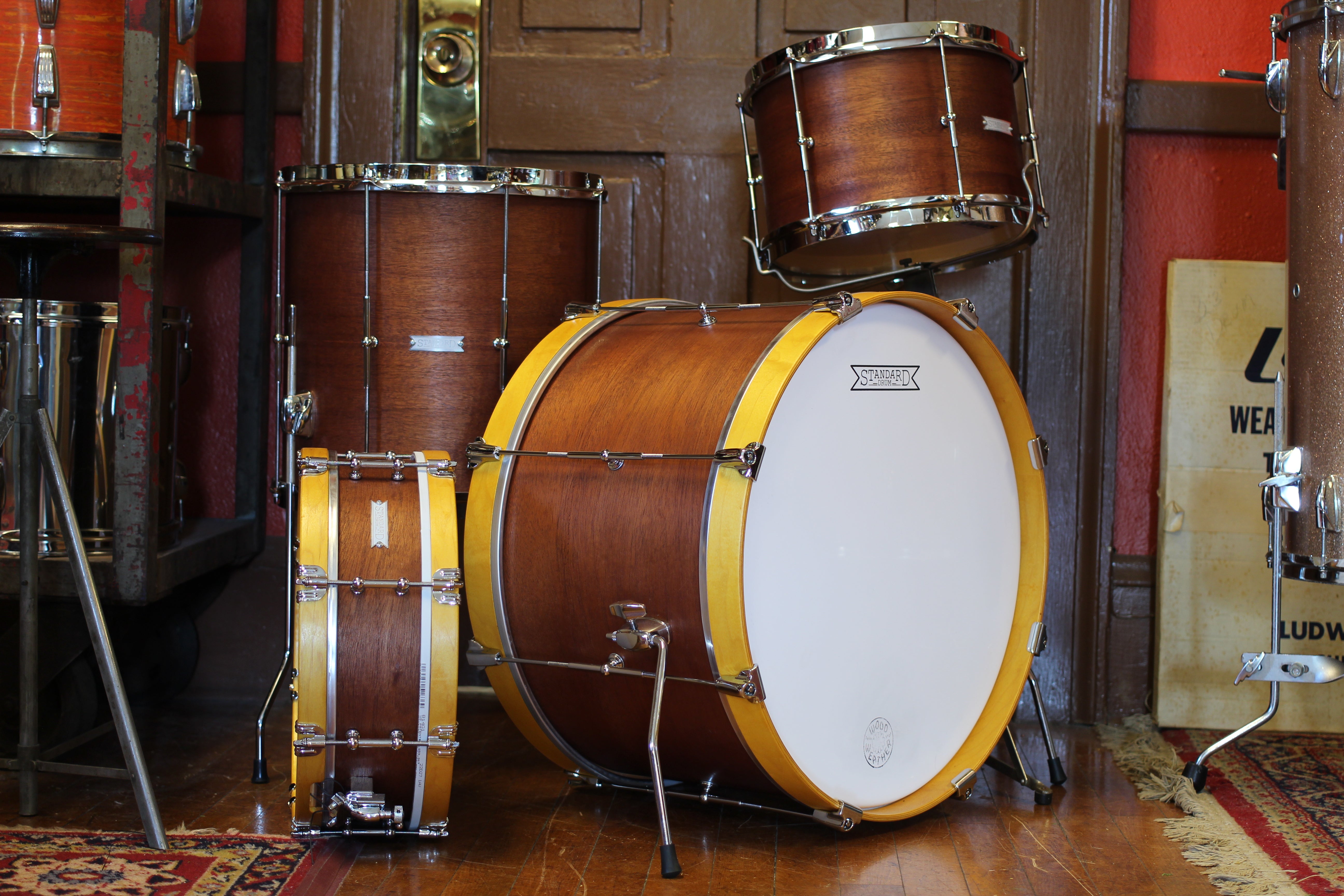 Standard Drum Company Old Timer 12x20 14x14 8x12 & 4.5x14(optional) – Wood  & Weather Drum Shop
