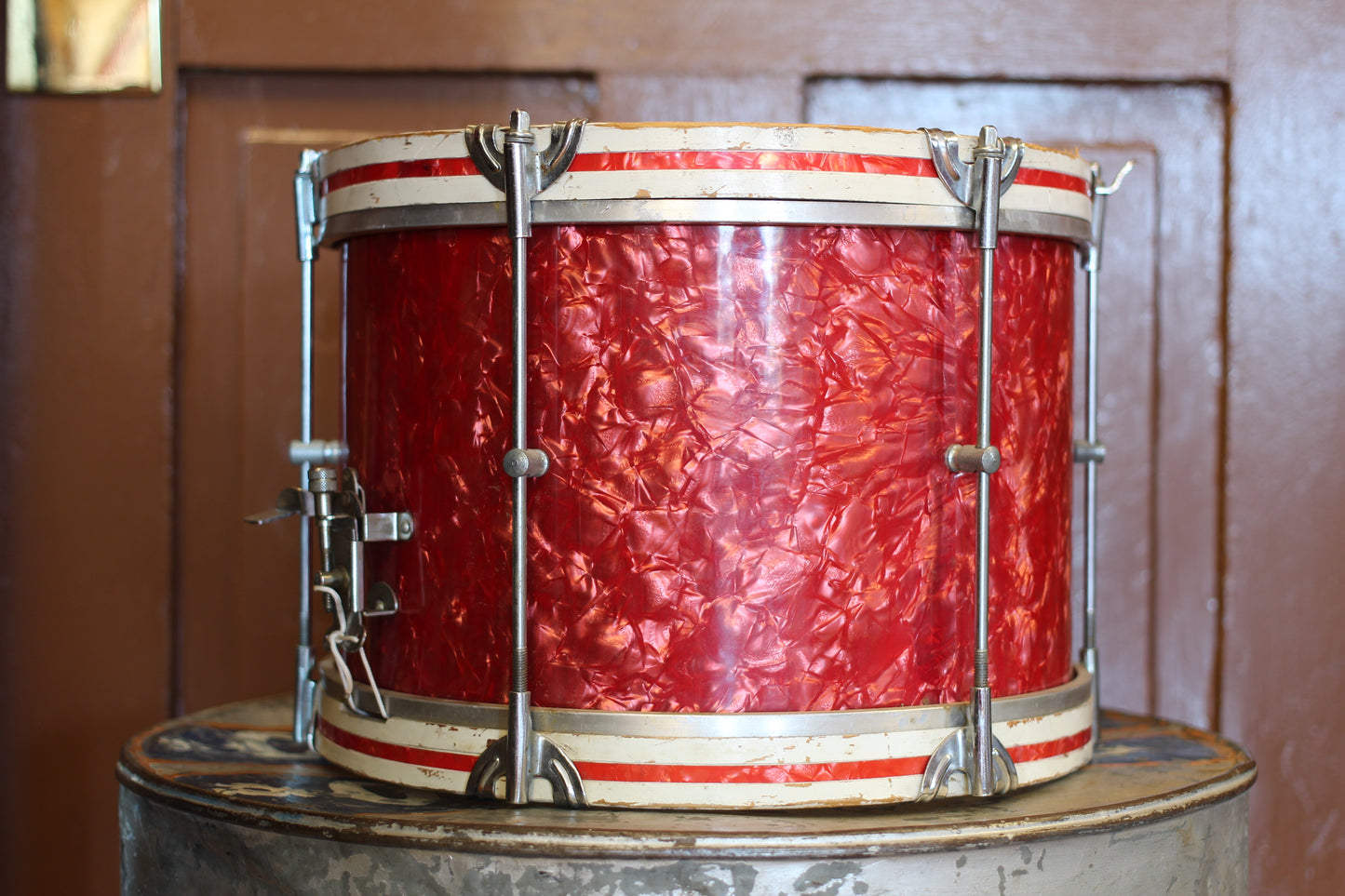 1960's Zim Gar 8"x12" Parade Snare in Rose Marine Pearl
