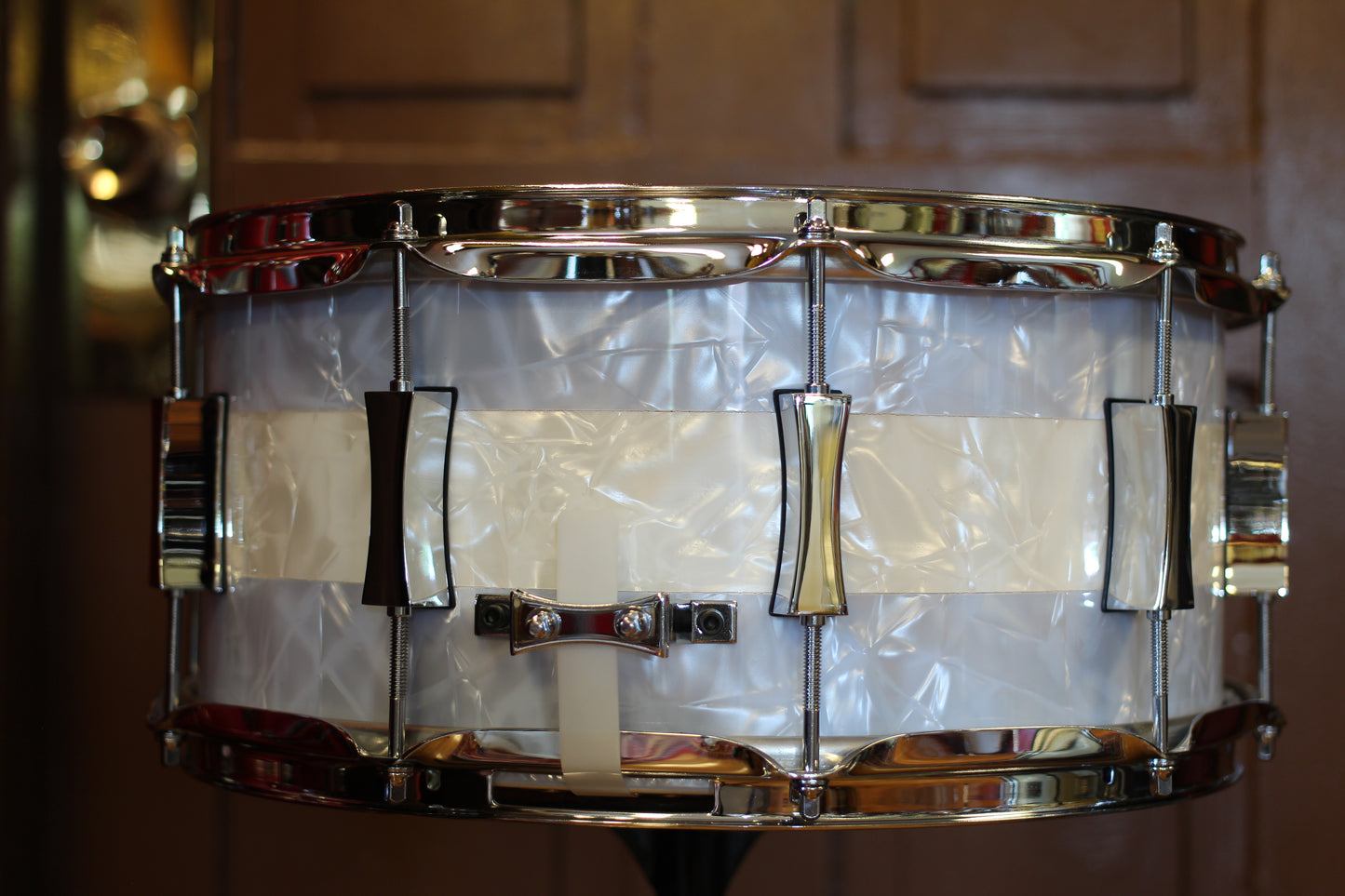2022 Pork Pie Percussion 7"x14" Banded Marine Pearl Snare Drum