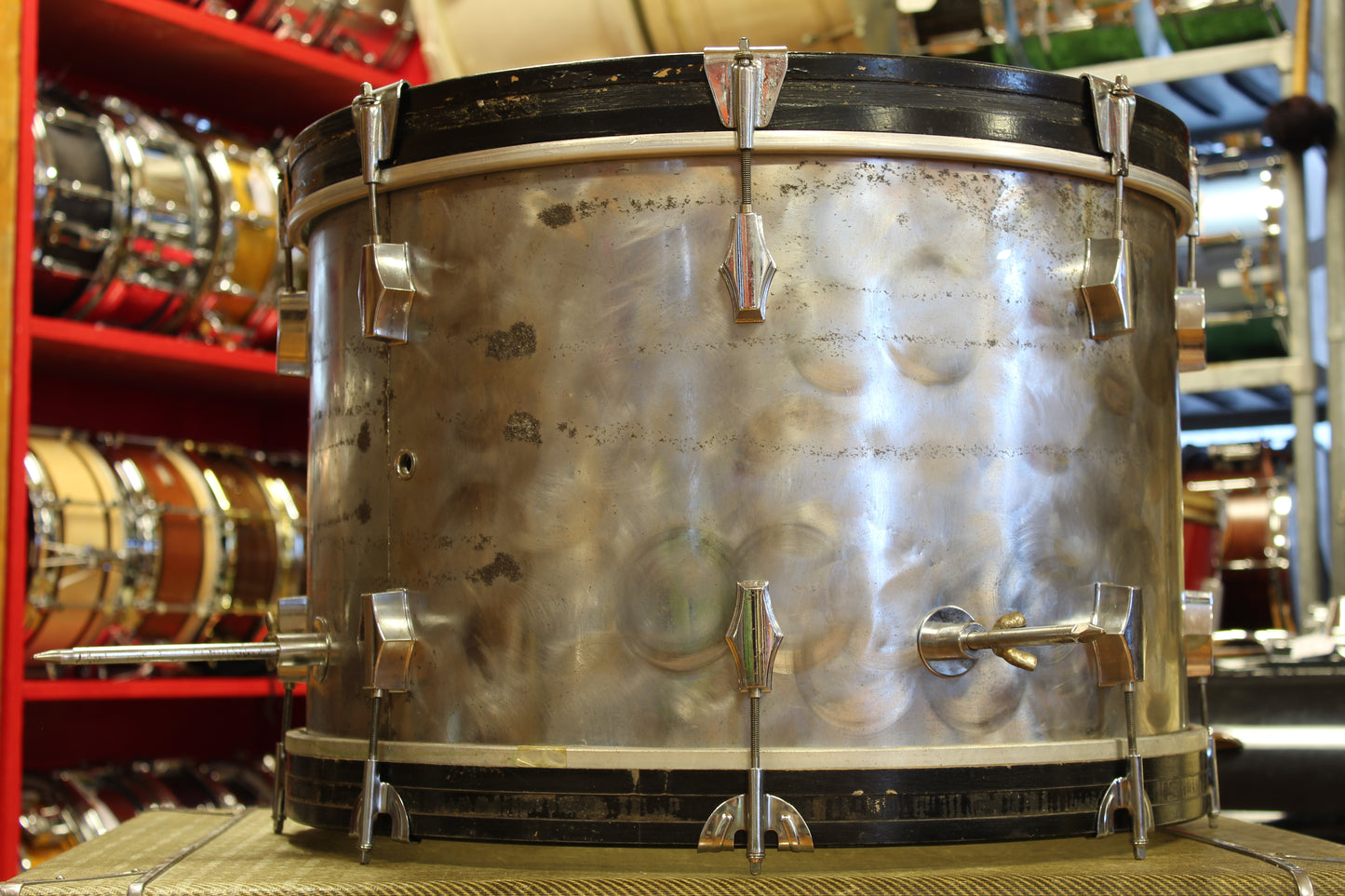 1970's Fibes Brushed Chrome over Fiberglass 14x22 16x18 9x13