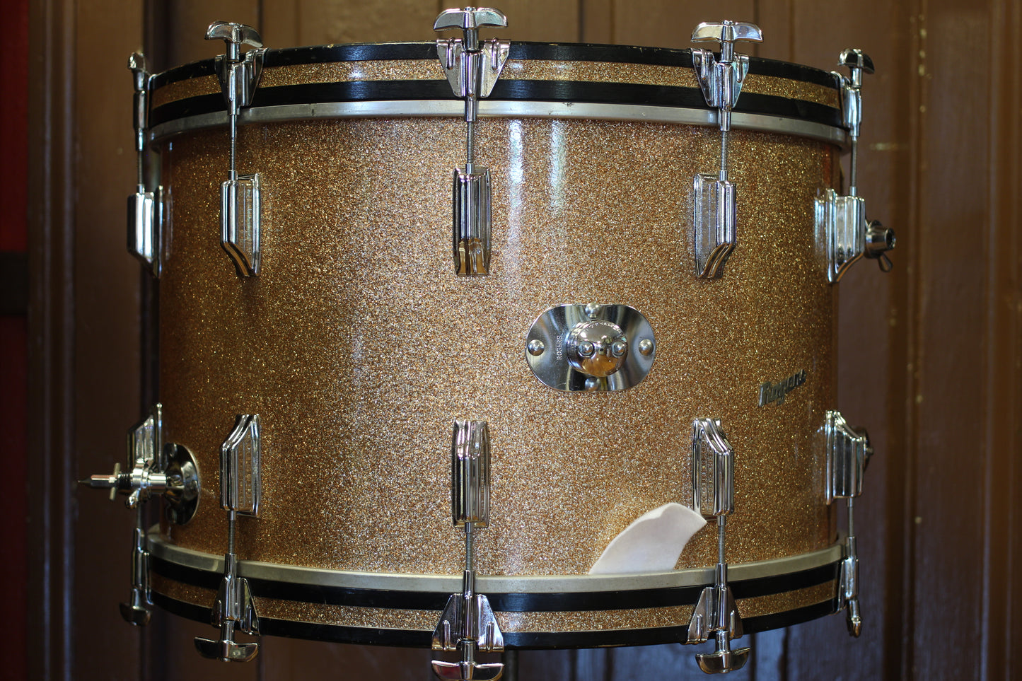 1960's Rogers Buddy Rich Celebrity Outfit in Champagne Sparkle 14x22 16x16 9x13