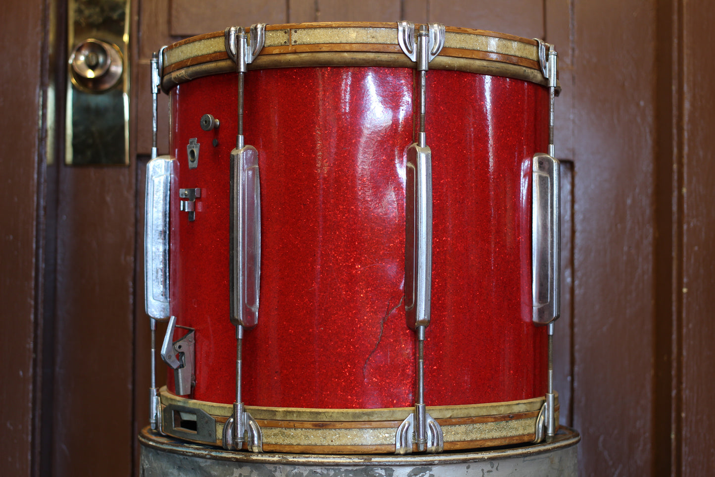 1940's WFL Concert-Parade 12"x16" Snare Drum in Sparkling Red w/ CM Decal