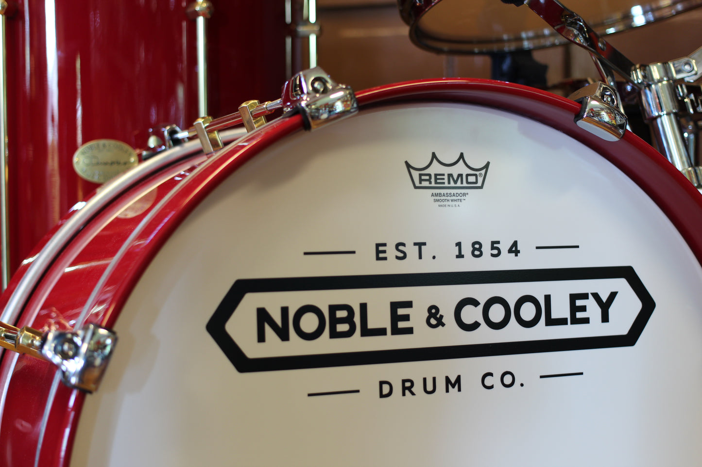 Noble & Cooley CD Maple in Fire Truck Red 10x20 16x16 9x13