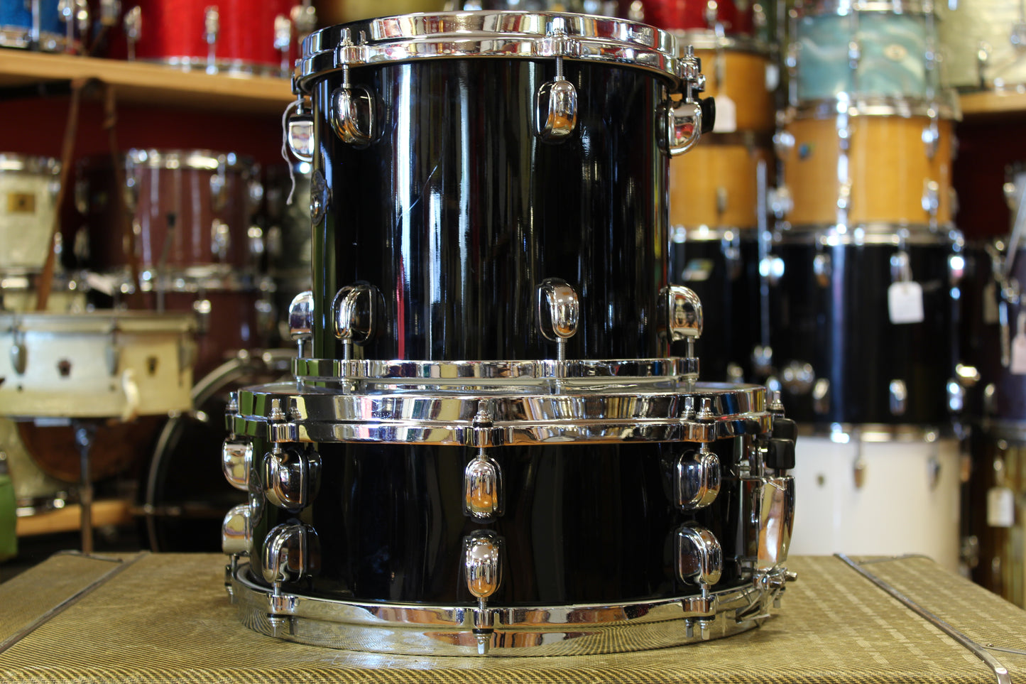 00's Tama MIJ Starclassic Performer in Black Gloss 10-12-13-14-16-22