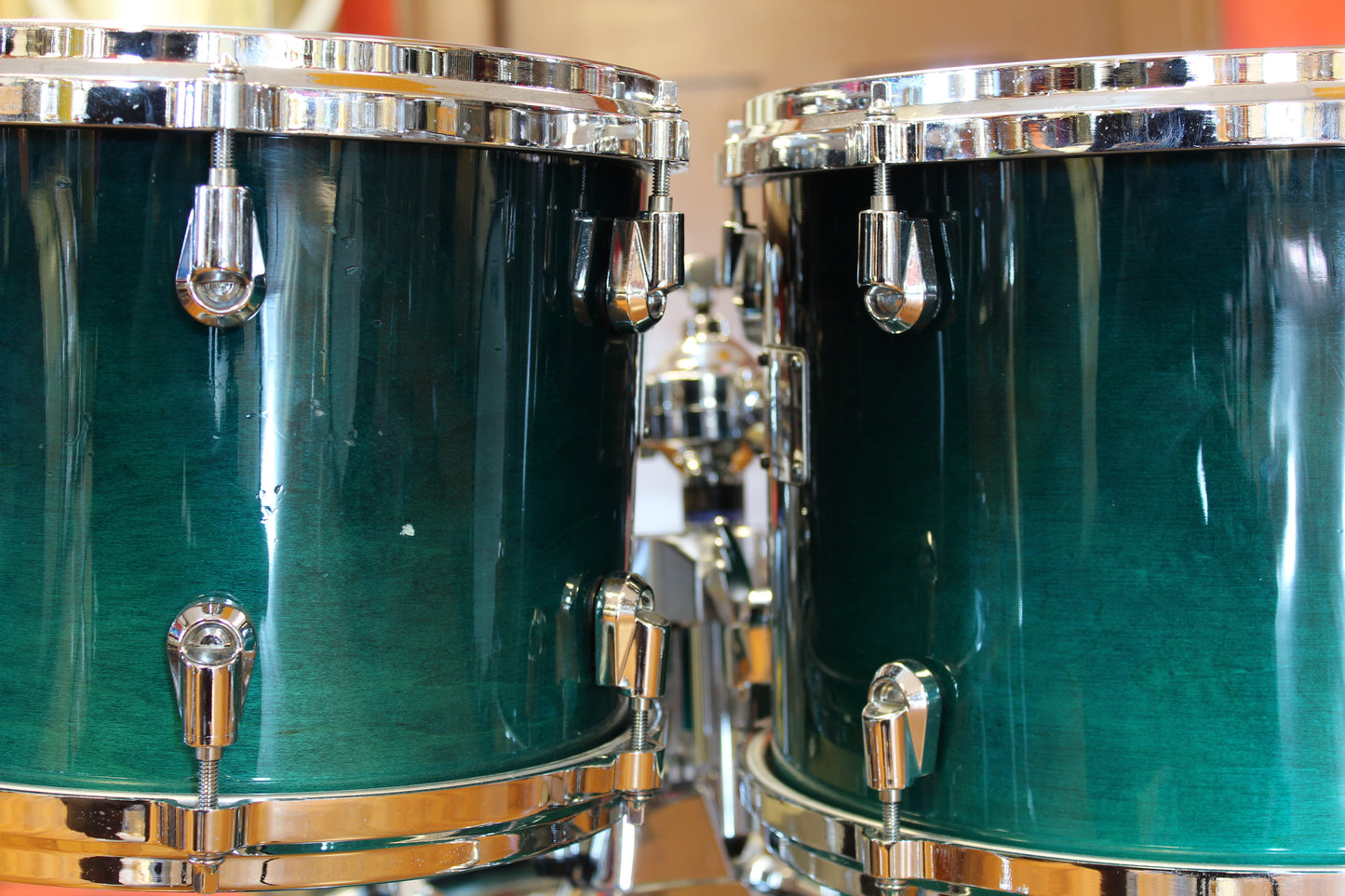 Yamaha Maple Custom Absolute in Sea Blue Fade 16x20 14x16 14x14 9x12 8x10