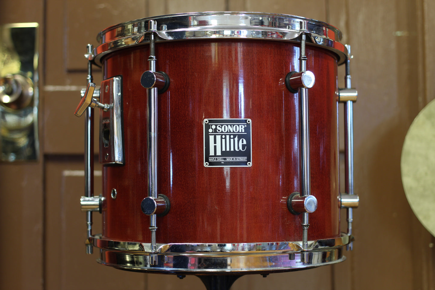 1990's Sonor Hilite in Red Maple 15x18 15x14 10x12 9x10
