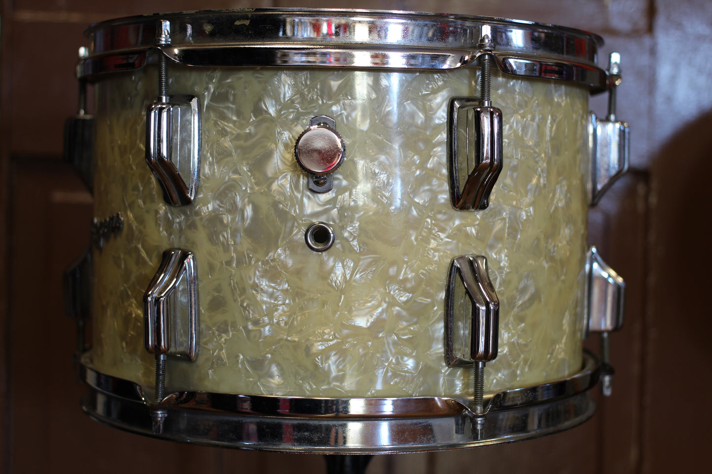 1970's Rogers Londoner in White Marine Pearl 14x22 16x16 9x13 8x12