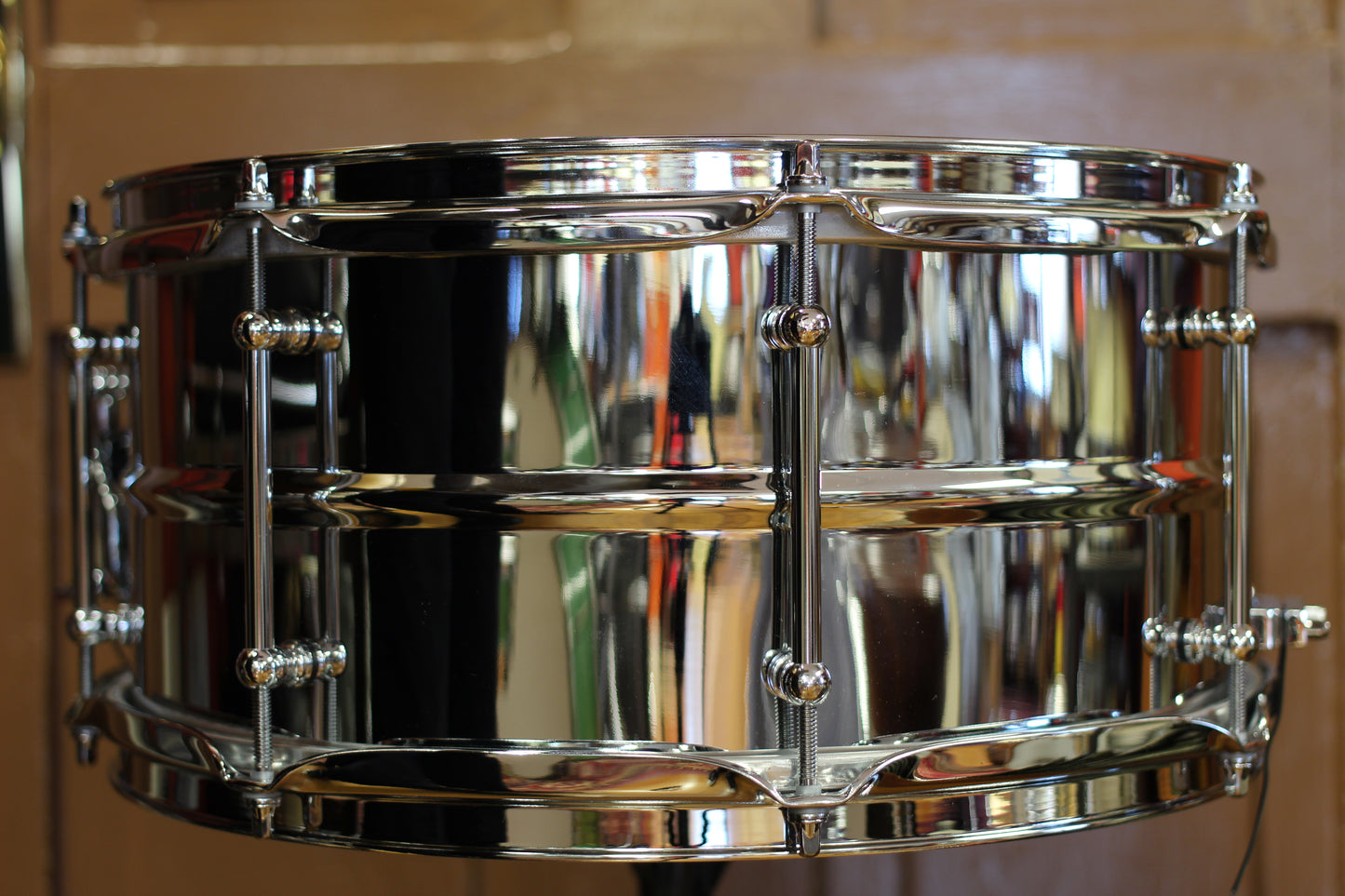 Used Standard Drum Company 6.5"x14" Chrome over Brass Snare Drum