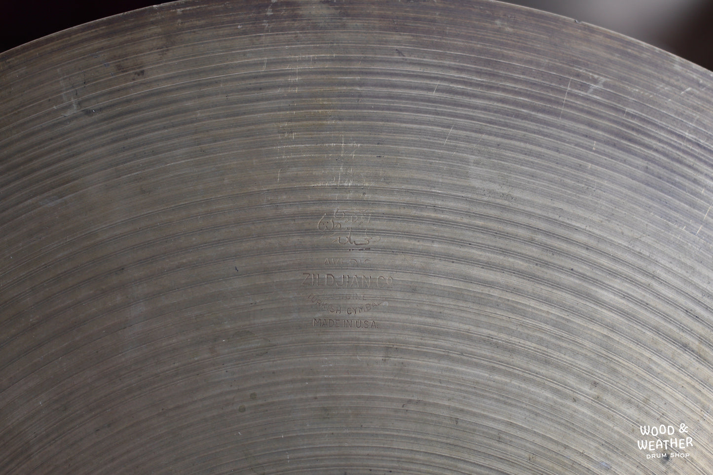 1950s A. Zildjian 18" "Small Stamp" Crash/Ride Cymbal 1445g