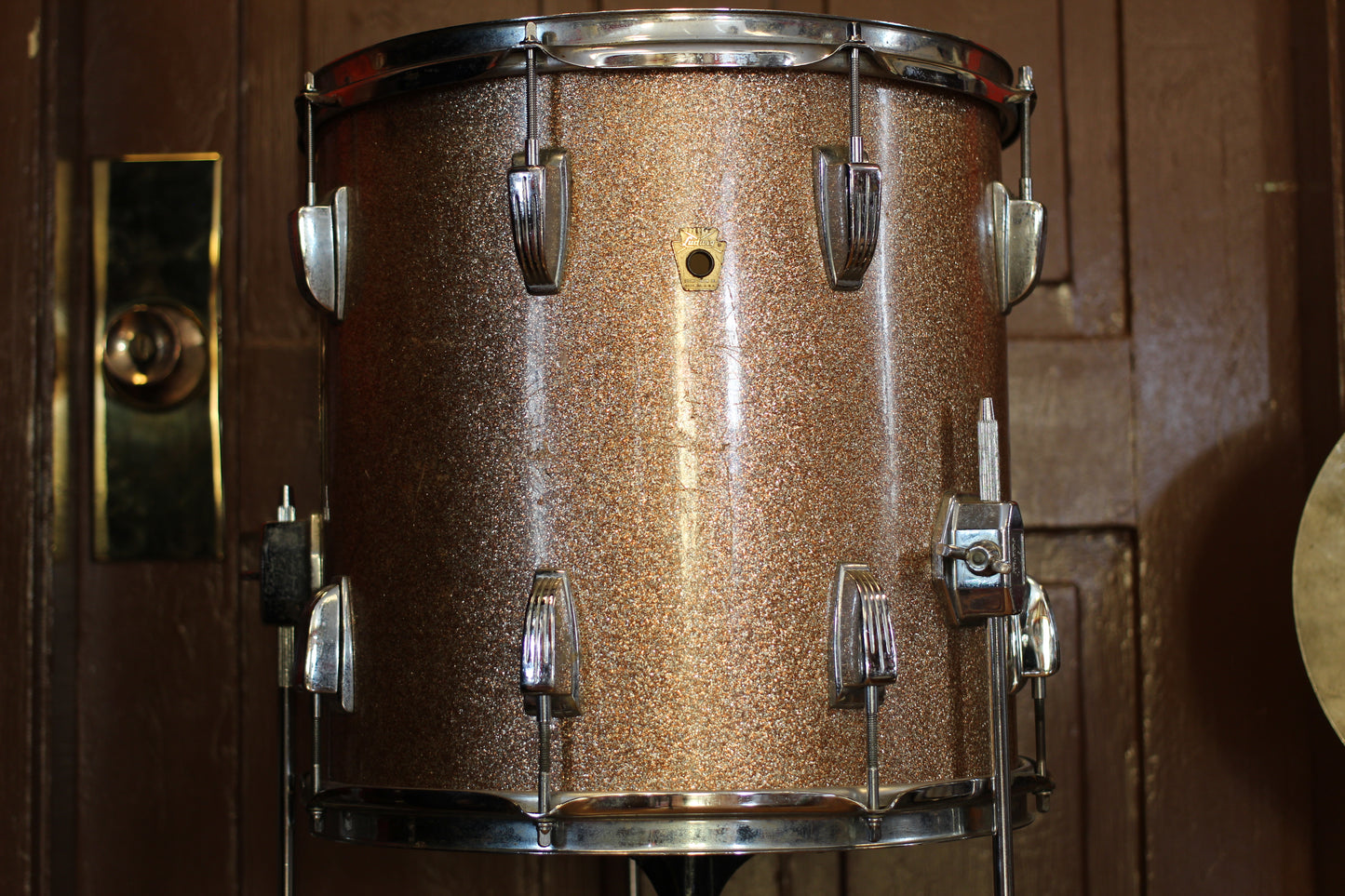 1966 Ludwig Downbeat in Champagne Sparkle 14x20 14x14 8x12