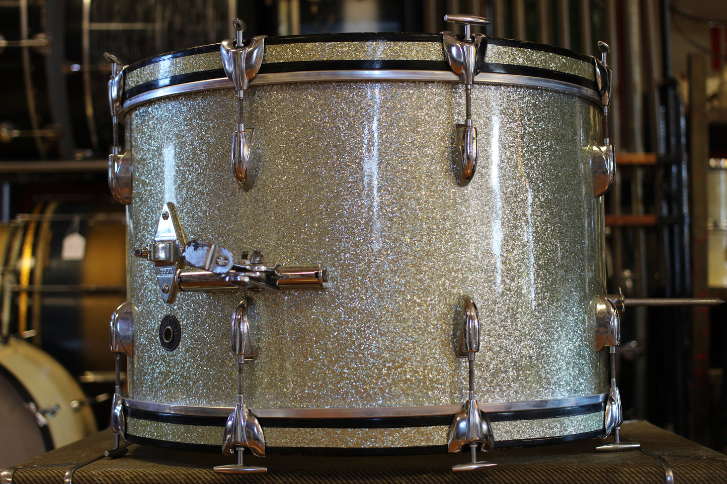 1960's Gretsch 'One Nighter Plus' in Silver Sparkle Pearl 14x22 9x13 5.5x14