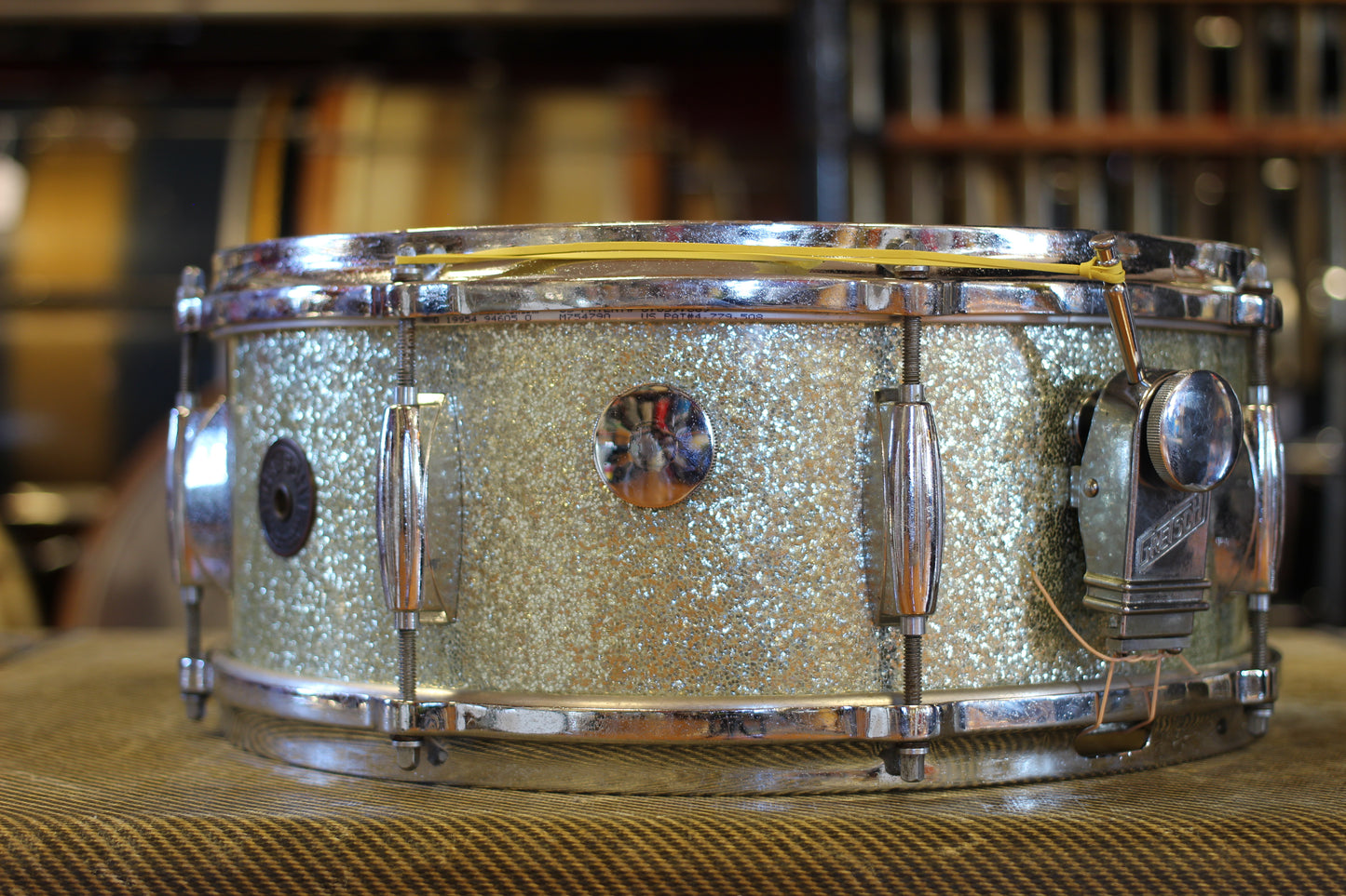 1960's Gretsch 'One Nighter Plus' in Silver Sparkle Pearl 14x22 9x13 5.5x14