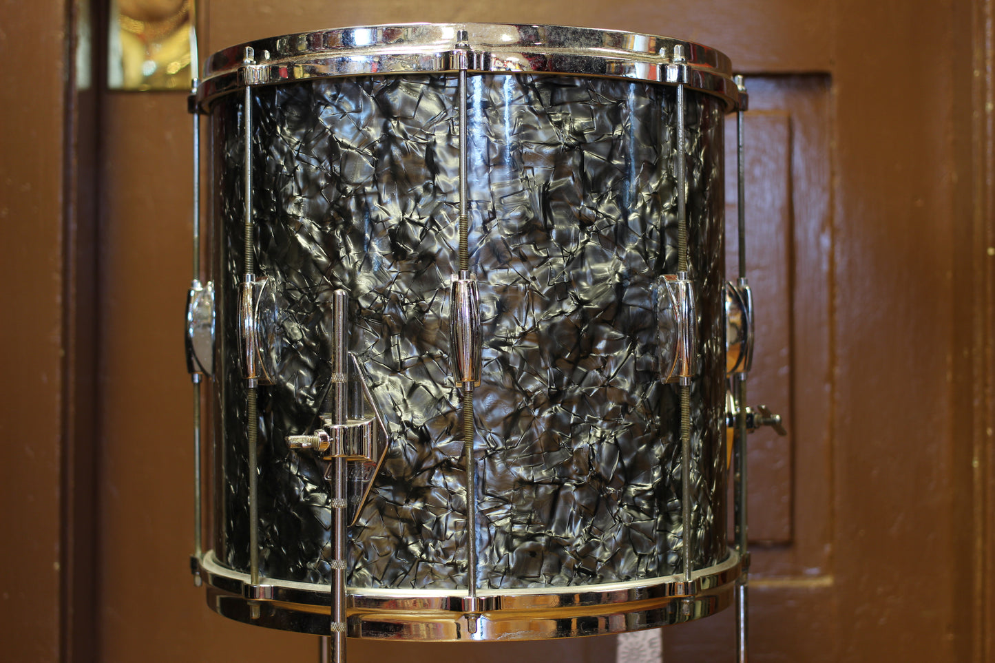 1960's Gretsch Playboy outfit in Black Diamond Pearl 14x20 14x14 8x12