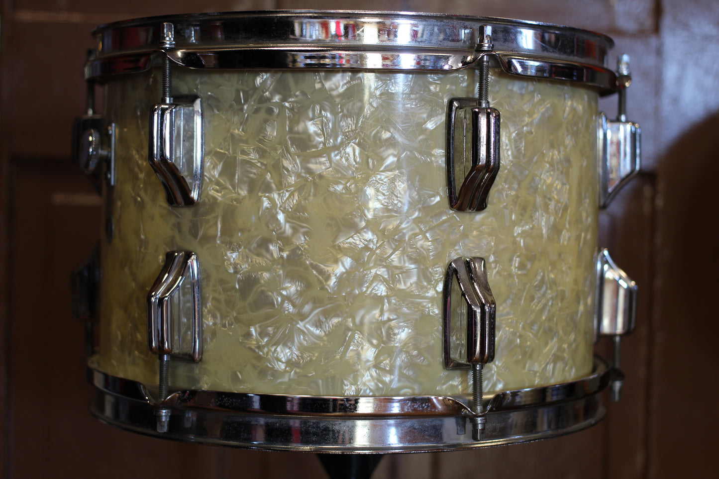 1970's Rogers Londoner in White Marine Pearl 14x22 16x16 9x13 8x12