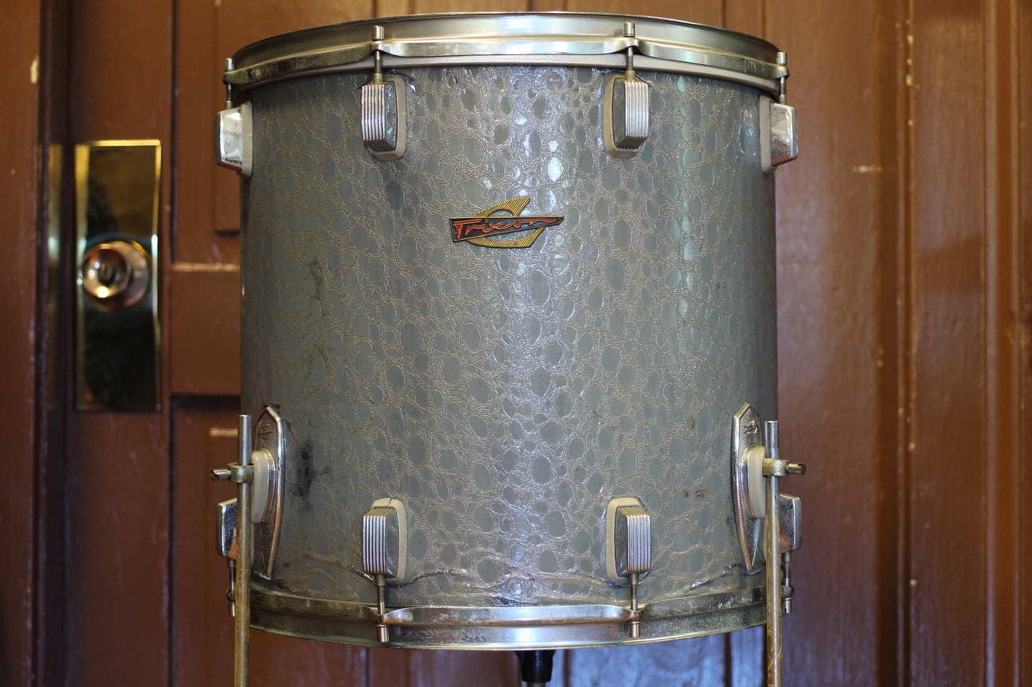 1960's Trixon Luxus in Blue Croco 14x20 9x13 16x16 5x14