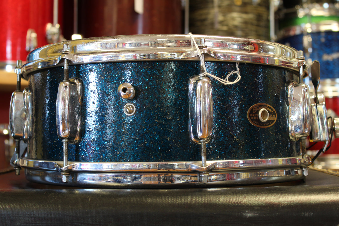 1965 Slingerland 5.5"x14" Artist model Snare Drum in Sparkling Blue Pearl