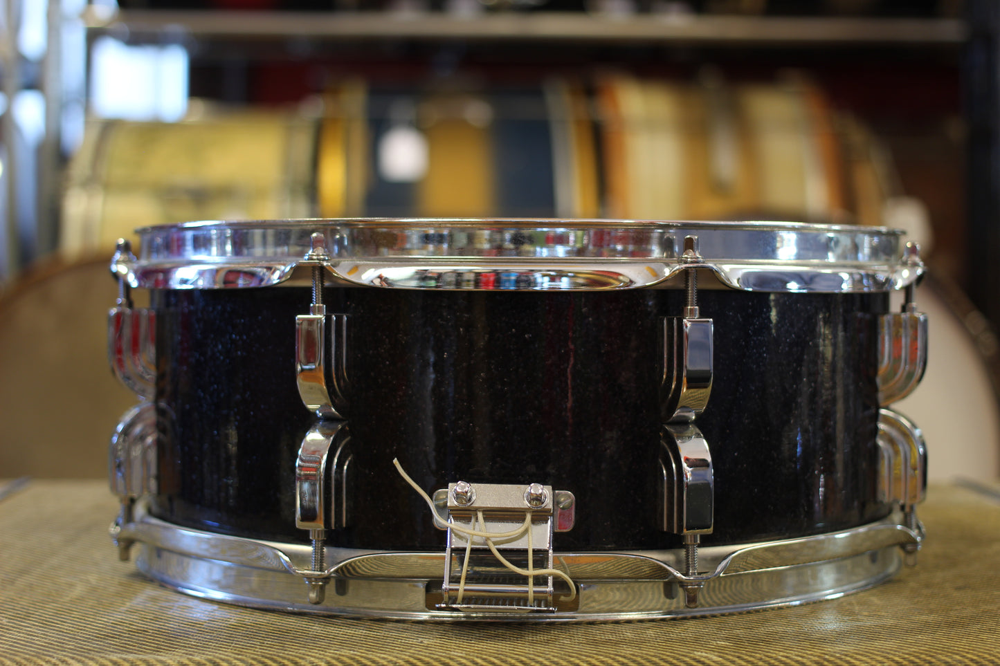 2000's Leedy / Gretsch 5.5"x14" Snare Drum in Black Sparkle