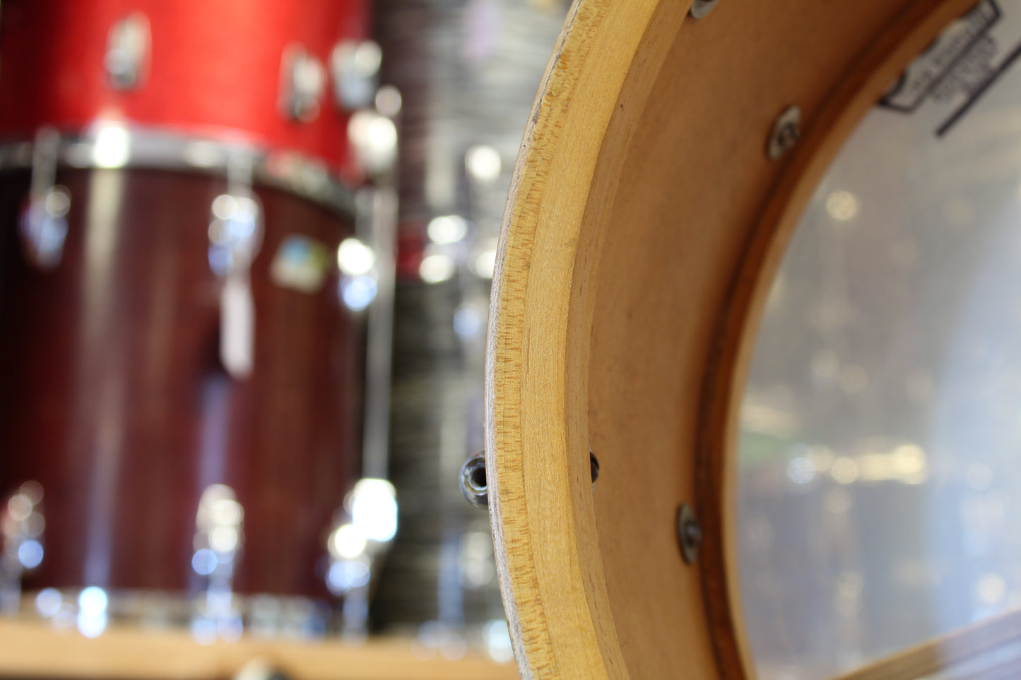 1920's Ludwig 6.5"x15" Wood-Shell Standard Snare Drum in Natural Maple