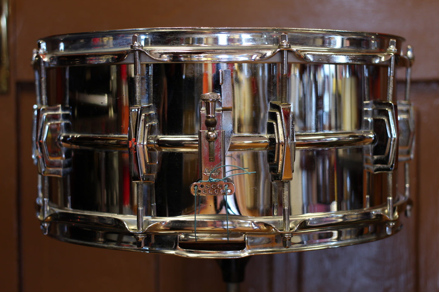 1960 Ludwig Pre-Serial 402 Chrome over Brass 6.5"x14" Snare Drum