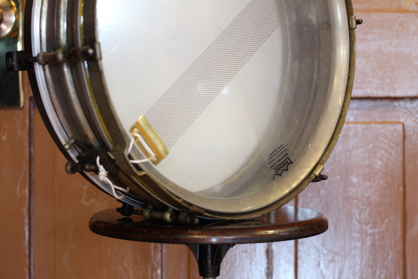 1920's Ludwig 'Dance Model' Snare Drum 4"x14" Nickel over Brass
