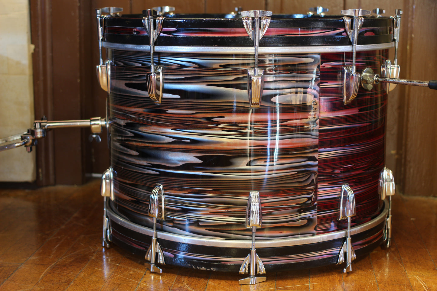 1970's Ludwig Standard 'S-330' in Ruby Strata 14x22 16x16 9x13 8x12