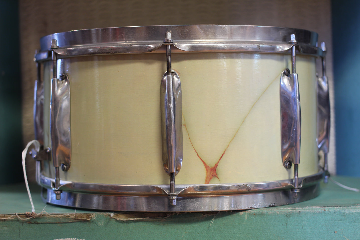 1930's WFL 7"x14" All-American Swing Model Snare Drum in Marble Finish