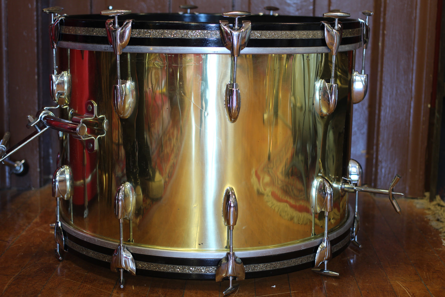 1970's Gretsch 'Name Band' in Brass Steel 14x22 16x16 9x13 5x14