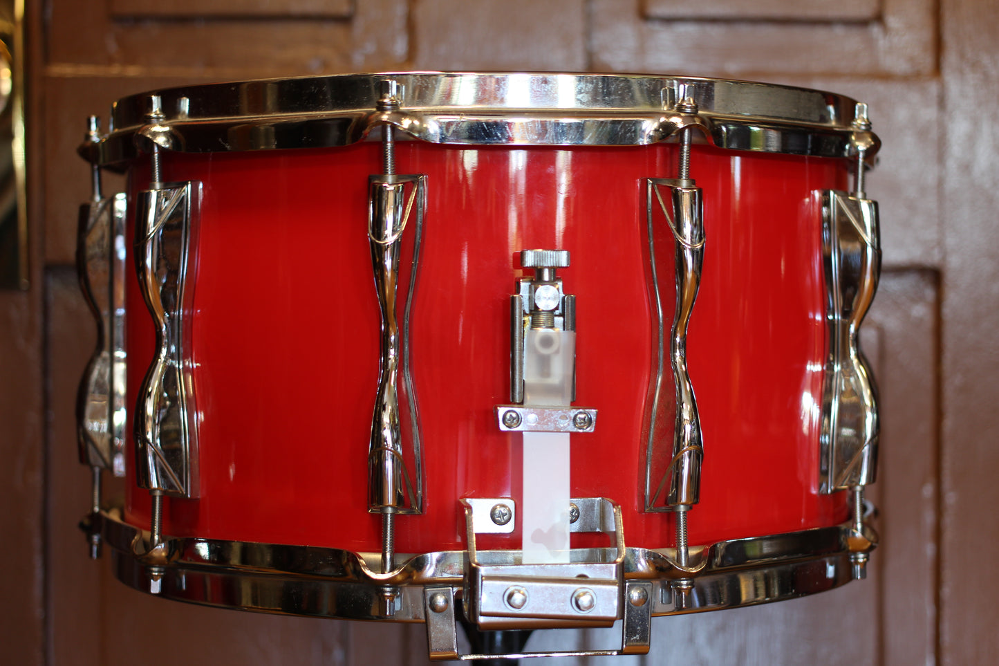 1987 Yamaha Recording Custom 8"x14" Snare Drum in Hot Red