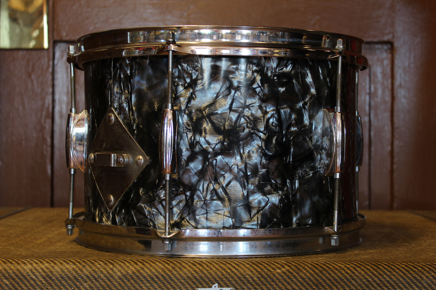 1960's Gretsch Playboy outfit in Black Diamond Pearl 14x20 14x14 8x12