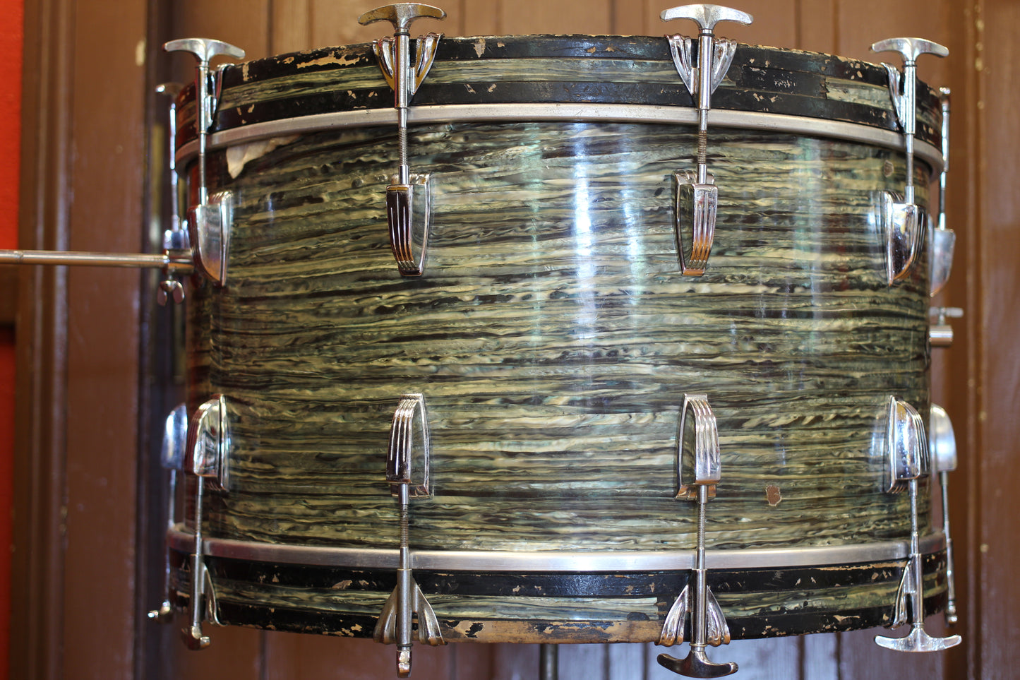 1960's Ludwig 'New Yorker' in Oyster Blue Pearl 12x22 16x16 9x13