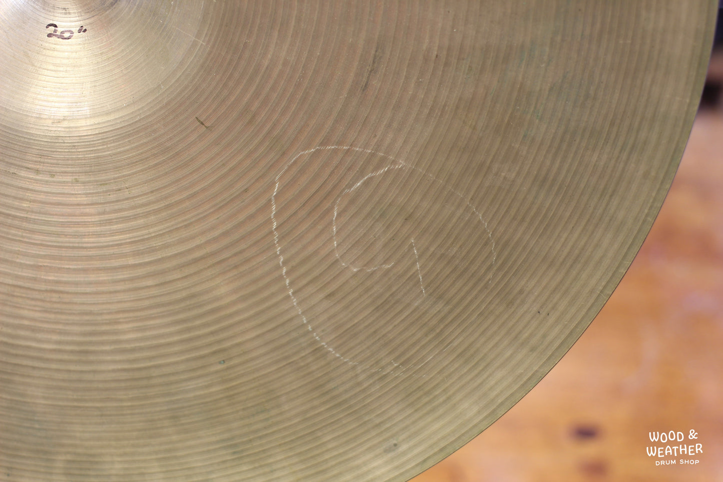 1960s A. Zildjian 20" Ride Cymbal 1925g