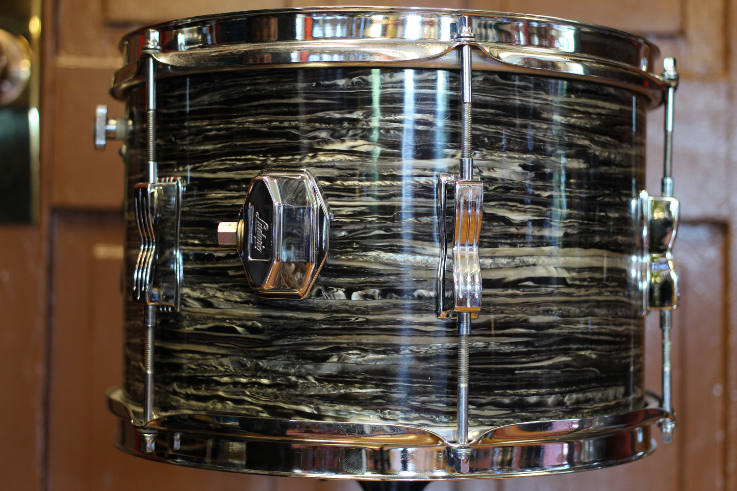 1968 Ludwig Club Date in Oyster Black Pearl 14x20 14x14 8x12